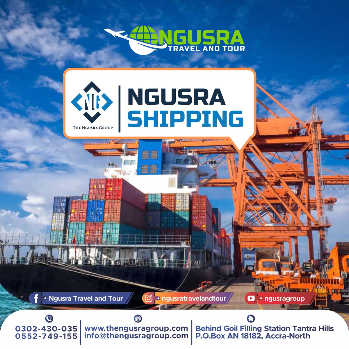 ngusragroup's tweet photo. Ngusra Shipping operates a fleet of 20 vessels in about 60 ports across the world. Trust us with all your shipping needs including inbound and outbound deliveries.

Contact us for all your Logistics needs #logisticsmanagement https://t.co/G3S70oURL6