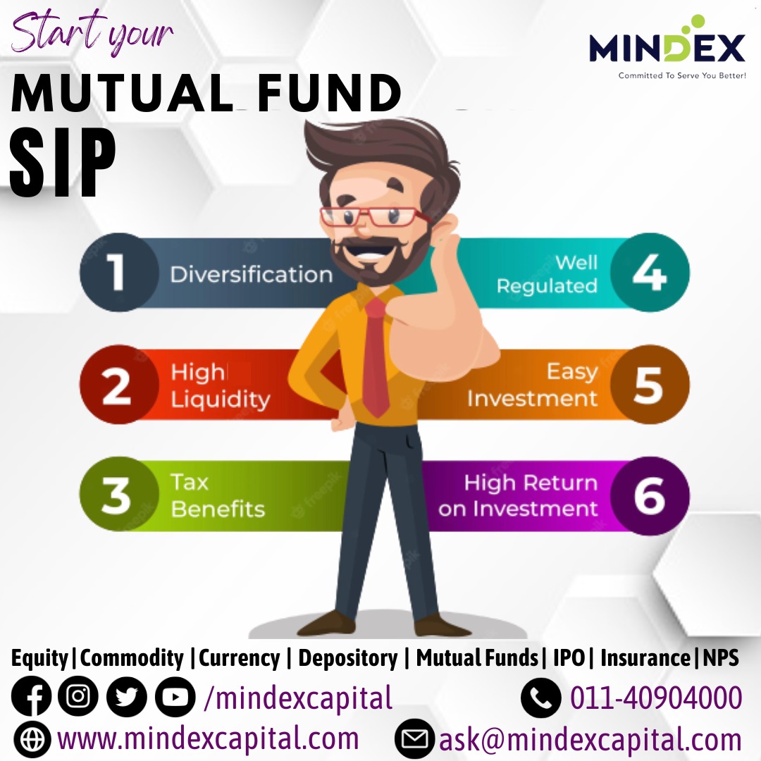 mindexcapital's tweet photo. SIP's have benefits like diversification, high liquidity, tax benefits, well regulated, easy investment and high return on investment.
Start your SIP today with host of options available at Mindex.
#mutualfunds #mutualfund #mutualfundssahihai #MFvsFD #SIP #NAV #investinMF https://t.co/8ce5ZBHxs3