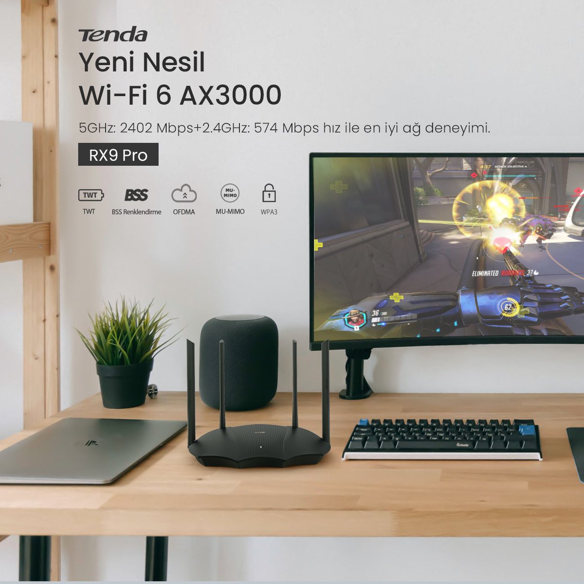 tenda_turkiye's tweet photo. Gaming için en iyi wifi çözümü Tenda RX9 Pro!
#tendazaferebağlar #tenda
#tendaturkiye #tendawifi #tendawifi6 #wifi6 #wifi6router #wifi6gaming #gamingwifi #gamingrouter #gaminginternet #gaming #tendarx9pro #rx9pro #zerolag #nolag #tendatech https://t.co/sbOgaXCwQY