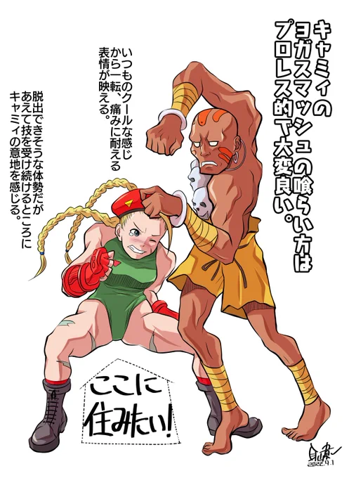 耐えるキャミィは美しい。それにしてもヨガってなんだろう…。 