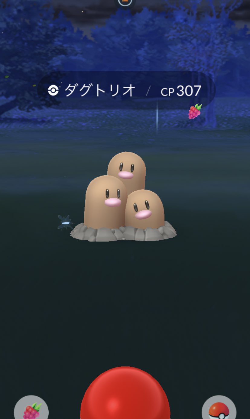 すもももももも ももの 野生 ダグトリオ ー ポケモンgo T Co Sftagpojcs Twitter
