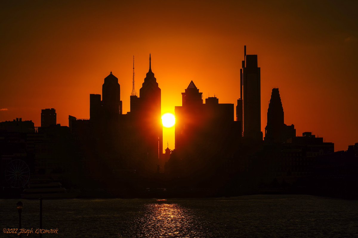 The final Philly skyline sunset of August 8.31.22