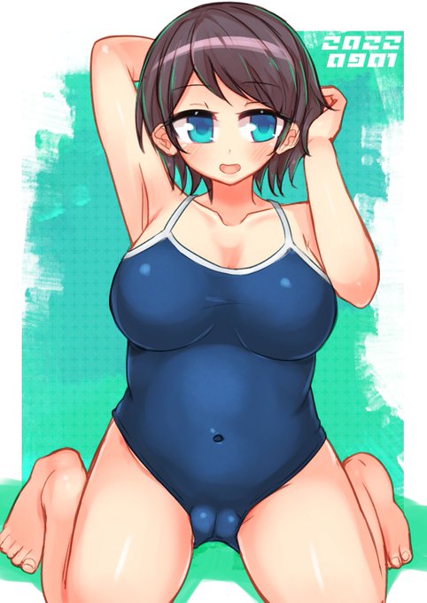 パーカーオフのスク水うちのこ 