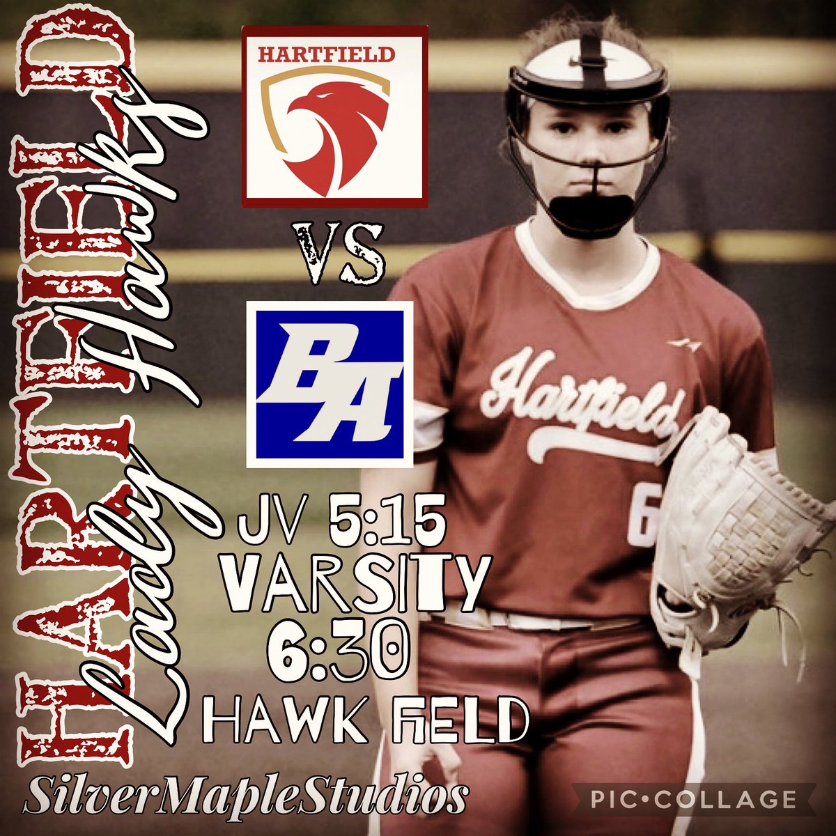 HartfieldSoftb1's tweet photo. 🥎🦅The Lady Hawks will host the Cougars from Brookhaven Academy today at Hawk Field🥎🦅#TimeToDig #BeTheOne
🆚 Brookhaven Academy
📍Flowood, Ms
⏰JV 5:15
⏰Varsity 6:30 https://t.co/g4HwK6kP7P