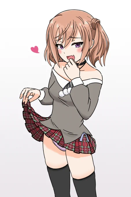 唯ちゃんの私服のスカートはフリルが付いてるんじゃなくて下にペチコート的なの穿いてるんだよねっていう絵(+おまけの差分)#アリスギア #アリスギアお絵かき 