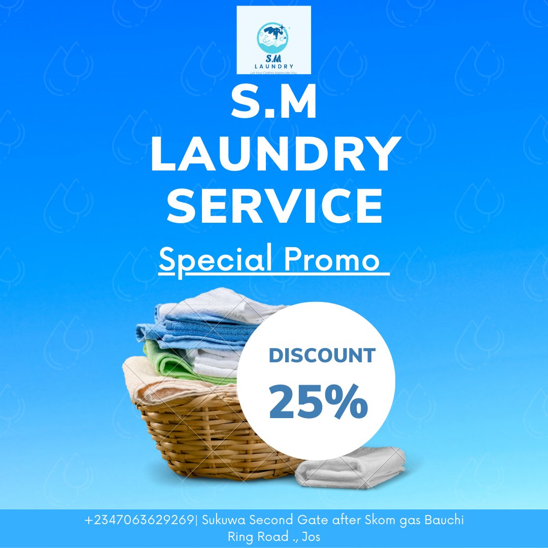 IamSocialMallam's tweet photo. Happy New month ✨ family 👪 

Any problem with your Laundry?
At #SMlaundry we will immediately address it.
Our promo is still ON 10 pairs of clothes for 1,500 only instead of 2,000.
Offers last till 10th September hurry up and call us for your dirty clothes let's work on it. https://t.co/qRx9163yqK