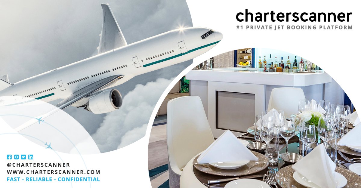 Powered by #innovation and boasting durability, the #Boeing 777 #VIP is equipped with executive seating up to 40 passengers, as well as an extra large cabin, featuring a fully suited dining area, and a large lounge with individual seats and televisions.
#PrivateJet #Airliner