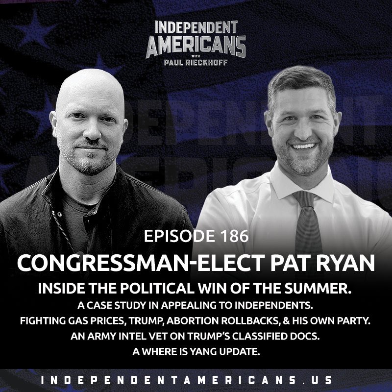 indy_americans's tweet photo. ⚡️NEW POD! EP186. Congressman-Elect @PatRyanUC. Inside The Political Win of the Summer. A Case Study In Appealing to Independents. Fighting Gas Prices, Trump, Abortion Rollbacks, & His Own Party. Trump’s Classified Docs. A #WhereIsYang Update.
LISTEN: https://t.co/pbEuK1FgXd.🎙 https://t.co/7o34hngo6X