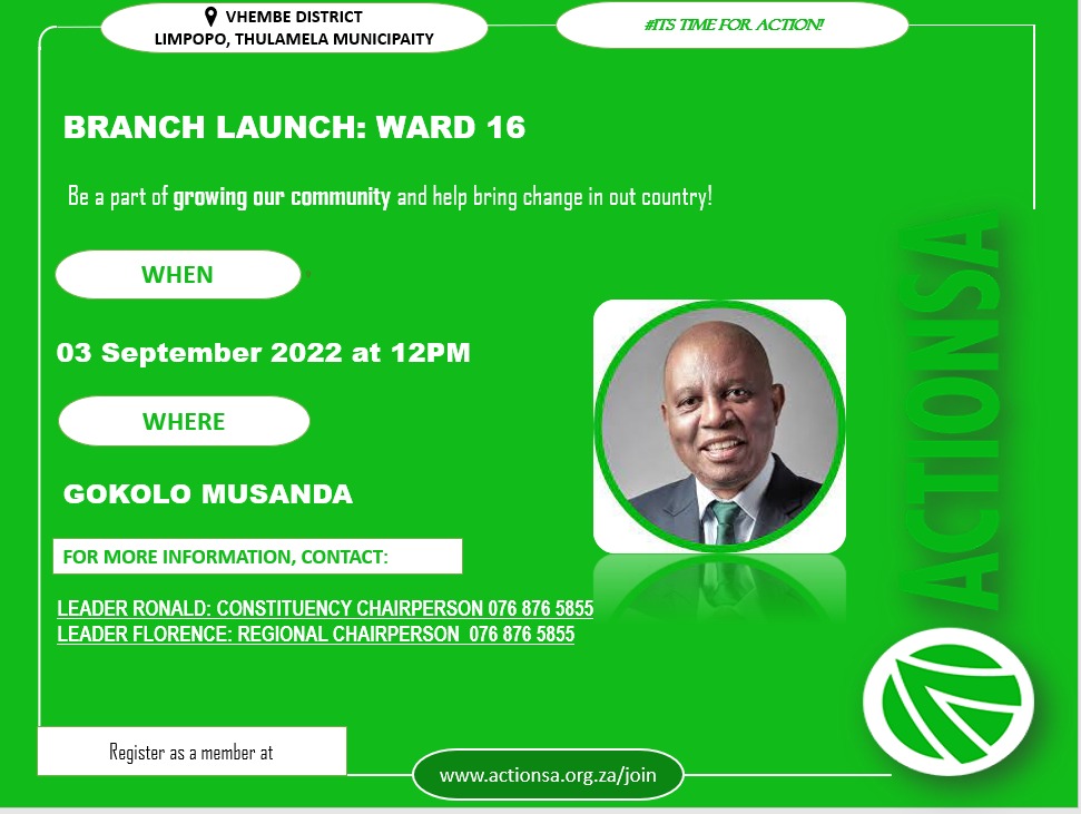 #letsfixsouthAfrica. Time for Action.