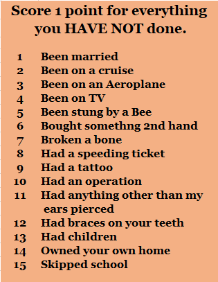 JackArnett11's tweet photo. A LITTLE FUN.......REMEMBER THINGS YOU HAVE "NOT" DONE🤣🤣MY SCORE IS 2🏴‍☠️ https://t.co/0eQxVbRDik