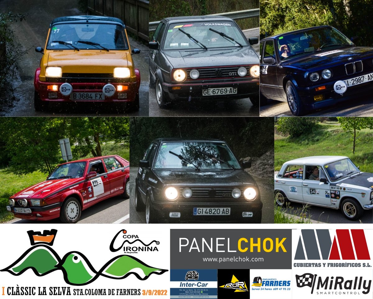 AjSCFarners's tweet photo. 🚘 Aquest dissabte Santa Coloma acollirà el I Clàssic la Selva, la quarta prova de la Copa Gironina de Regularitat.
 
Hi participaran més de 50 cotxes. Arrencarà a les 12 del migdia i es farà entre el pavelló Els Saioners i el polígon Mas Llorenç.
 
#santacolomadefarners https://t.co/A1pbtVcb9K
