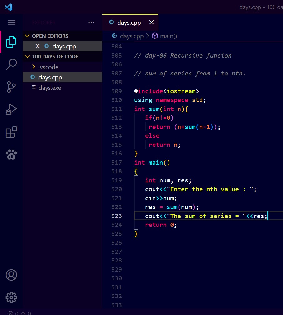 premkumartech's tweet image. [day-06 #100DaysOfCode]
#100daysofcodechallenge 
Programming in CPP

Today I learn &amp;amp; practiced: -
👉 Recursive Function
👉 Function Overloading

#FunctionOverloading
#RecursionCS 
#Programming
#CPP
#OOPs