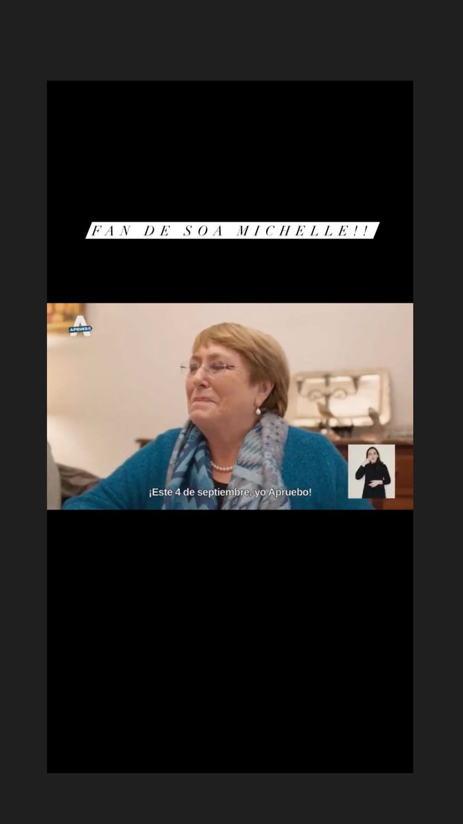 natiwii's tweet photo. Mis respetos !! @mbachelet https://t.co/Dv23UunEo3