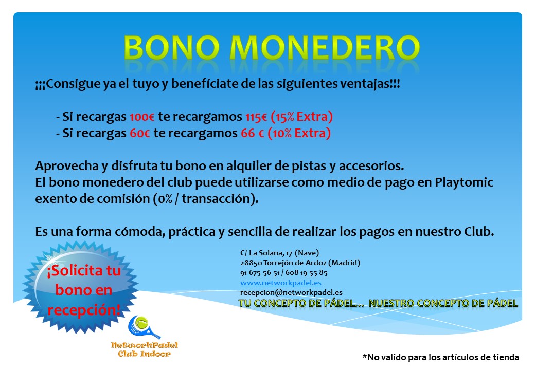 👋🏻👋🏻Actualización Tarifas NetworkPadel (Septiembre 2022) // Beneficios BonoMonedero (% extra en recarga y 0% comisiones en Playtomic)🥎🥎
