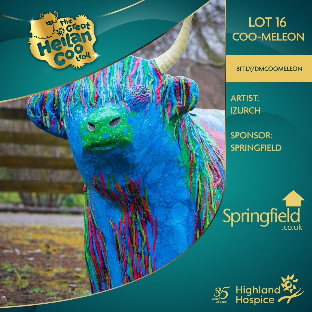 i_zurch's tweet photo. Great Heilan Coo Trail live auction is TOMORROW at @EdenCourt Under Canvas! This is your chance to own Coo-meleon or any of the other stunning pieces of original artwork. E-mail j.hayden@highlandhospice.org.uk for your ticket to the event! #thegreatheilancootrail https://t.co/kvGyehbfMT