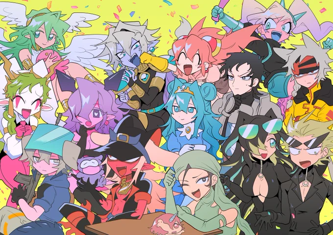 きりからりさんからバトン頂きました!ありがとうございます!ガビガビになるほど何回も貼っている絵を再掲します#引用RTで絵をあげて5人指名してバトンでお気に入りの絵を載せる  