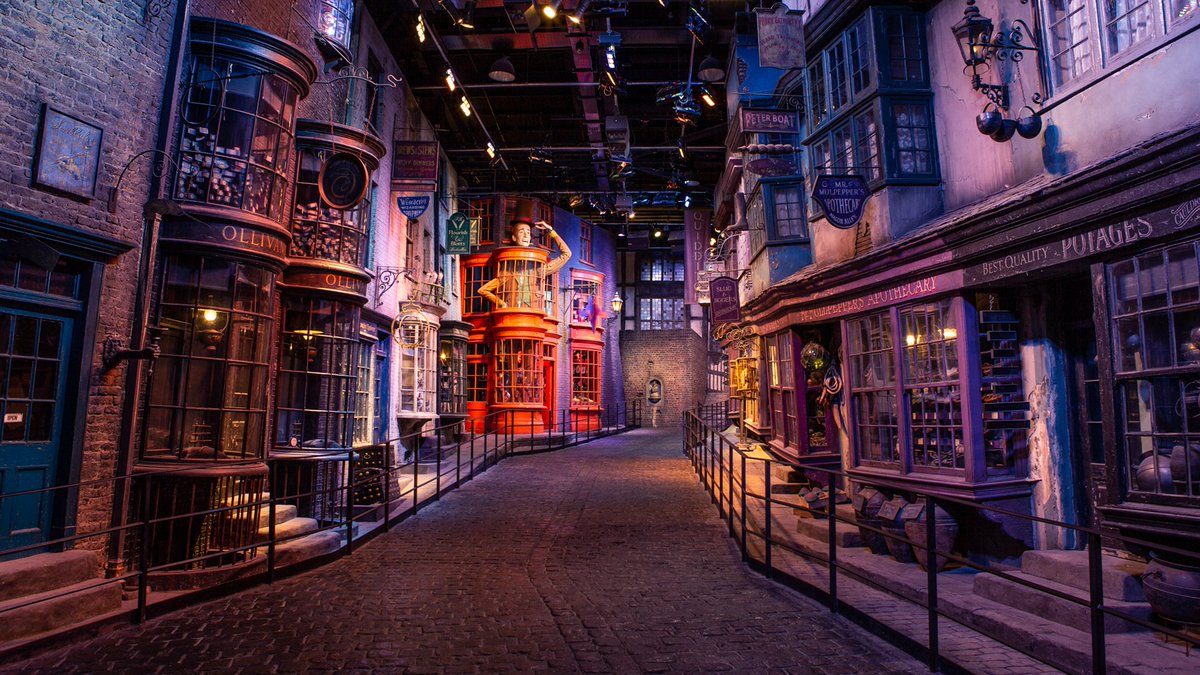 wbtourlondon's tweet photo. Welcome, wizards, to Diagon Alley. (Not Diagonally. Even the most famous wizards have made that mistake.) It’s time to stock up on supplies, don’t you think? #BackToHogwarts https://t.co/GBL9i9q57y