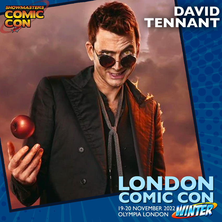 Showmasters's tweet photo. DAVID TENNANT is joining us for #LCCWinter!
David has 150+ credits to his name &amp; is synonymous with playing the 10th Doctor in Doctor Who. He's also well known as Crowley in Good Omens &amp; his appearances in Jessica Jones, Harry Potter &amp; DuckTales!
🎟: https://t.co/U71sjwK7f8 https://t.co/tw4rs9IC55