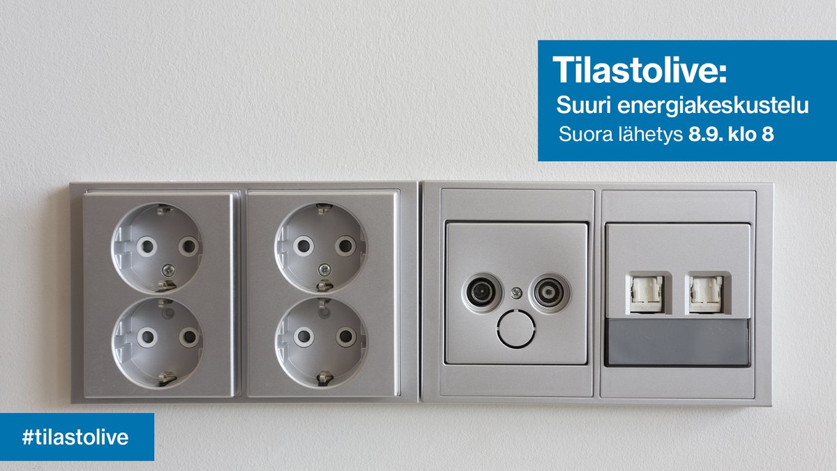 Tilastokeskus's tweet photo. Uhkaako #energiakriisi vai pelastaako Olkiluoto? Jäätyvätkö torpat talvella? Miten käy ilmastotavoitteiden? Kuka maksaa mökin mummon sähkölaskun?
Suuri energiakeskustelu #Tilastolive'ssä 8.9. klo 8! Studiossa @mapaavon, @vilmalja ja @VirveRouhiainen. https://t.co/CAst6Ih711 https://t.co/1BYMCsDzRj