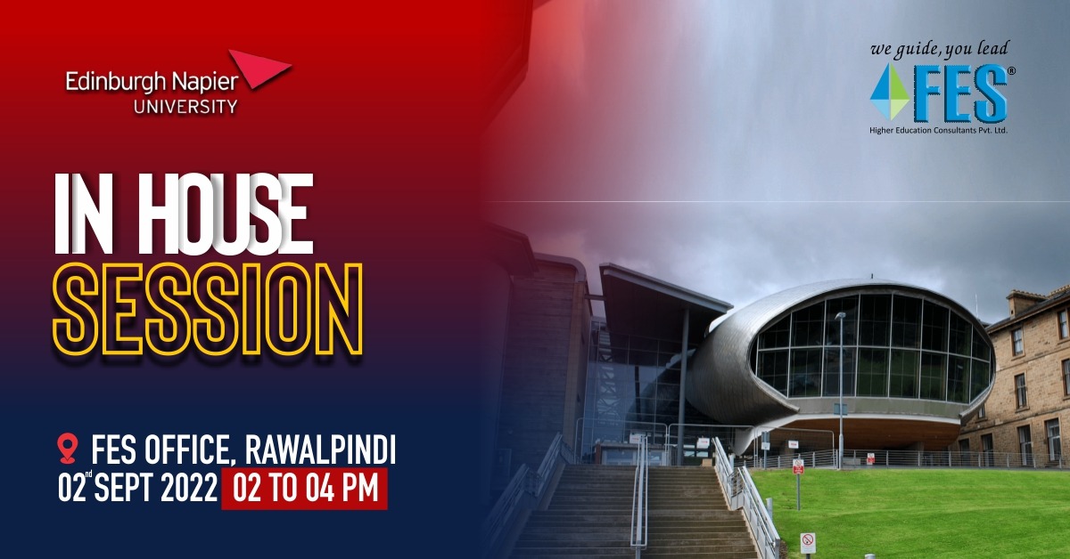 FESConsultants's tweet photo. You All Are Invited! 
Come &amp; Meet with Country Manager - Pakistan Edinburgh Napier University, UK.

Address: 5/10, The Mall Near AWT Plaza Saddar Rawalpindi.
@fes_twin 

For More Info
0345 8454768

#fes #fes2022 #event #session #Rawalpindi #opportunity #free #Career #education https://t.co/ZaWgIvY5ev
