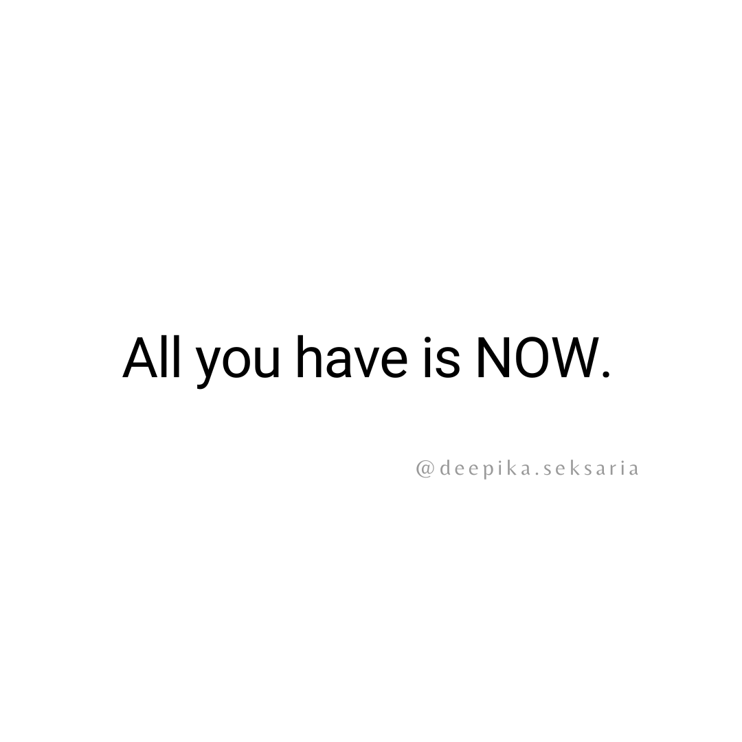 DeepikaSeksaria's tweet photo. All you have is NOW.
#deepikaseksaria #now #eckartolle #liveinnow #nowmoment https://t.co/LUDPgWuGjD