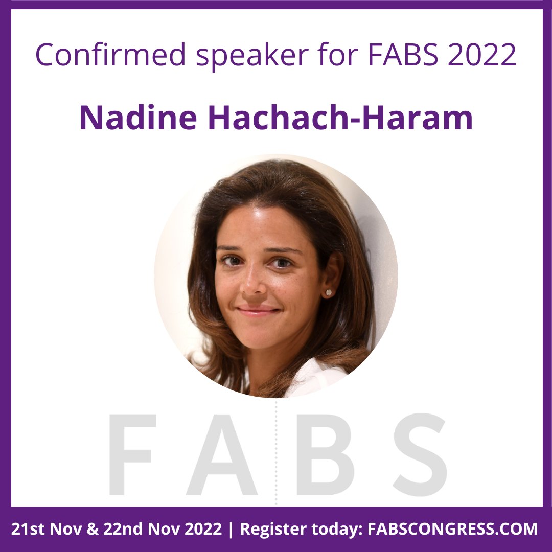 FABSacademy's tweet photo. We are excited to announce that @DrNadineHH will be attending #FABS2022!

Take a look at the full programme and register today: https://t.co/CfKNDXfSSs

#facialsurgeon #bodysurgery #plasticsurgery #aestheticsurgeon #plasticsurgeon https://t.co/GanqRfF9t5