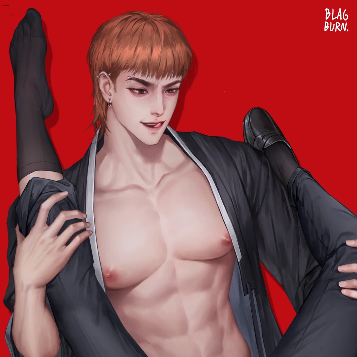 BLAGBURNART's tweet photo. ลงงานนี้ในเพจไม่ได้ สรุปโดนแบน 3 วัน 😭
commission for @jaylerqz https://t.co/DvLzhdt5hf