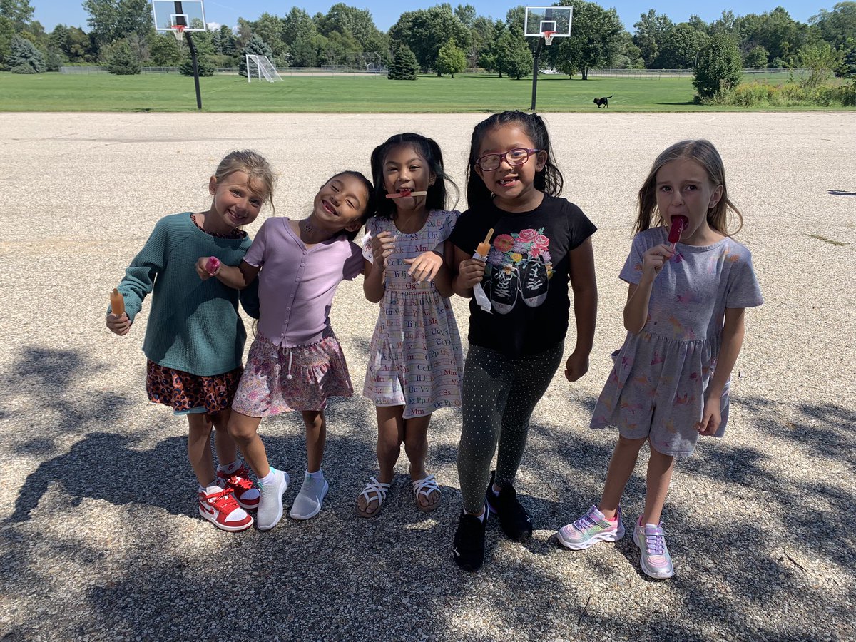 A great first day, complete with popsicles!