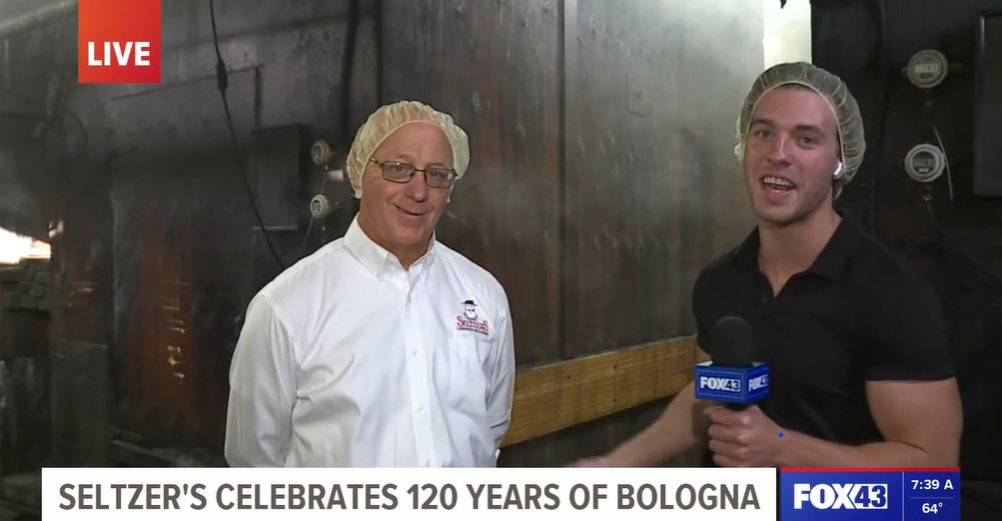 You know it's getting real when <a href="/fox43/">WPMT FOX43</a>'s  @catindahatfield breaks out the hairnet at <a href="/seltzersmeats/">Seltzer's Smokehouse Meats</a>.  Join us: fox43.com/watch