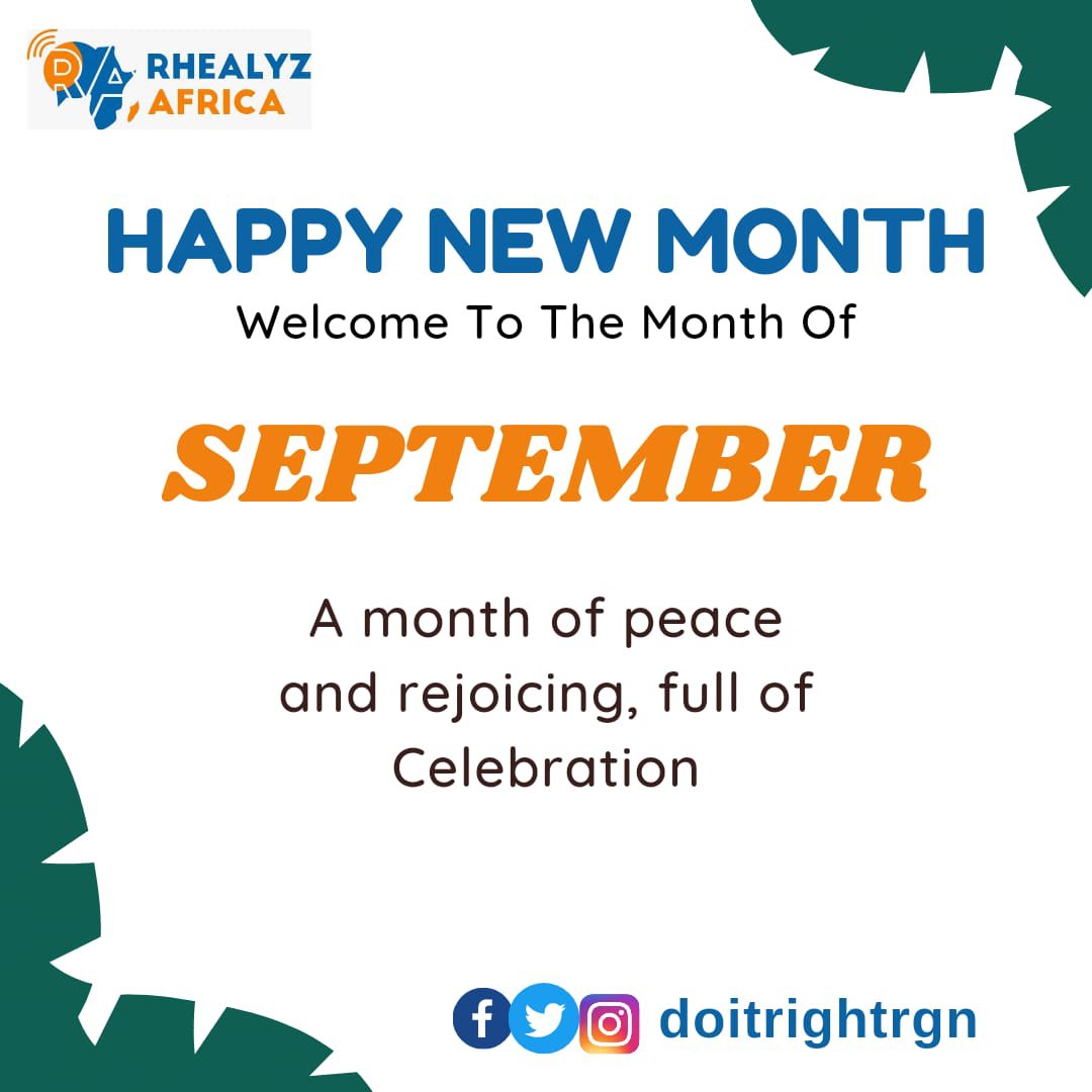doitrightrgn's tweet image. It&apos;s a beautiful new month😊
Welcome to September fam

Cheers to a new month🥂🥂

#spetember #newmonth