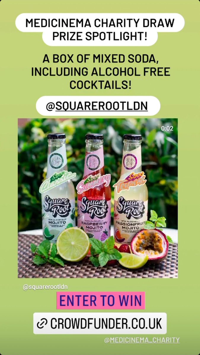 berfaann's tweet photo. Only 3 days left to win this amazing prize donated by @squarerootldn! All money raised goes to @MediCinema, get your tickets here: https://t.co/z95Ac1dWzP https://t.co/v7hdnzIykc