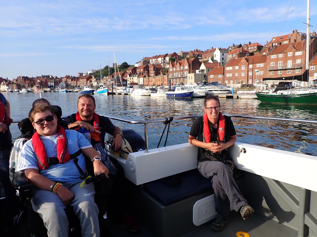 Accessible whale watching trip in conjunction with <a href="/YWTLivingSeas/">Yorkshire Wildlife Trust - Marine - Living Seas</a> <a href="/YWT_North/">Yorkshire Wildlife Trust - North Yorkshire</a> - dolphins, gannets, whales and seals. #smile #accessible