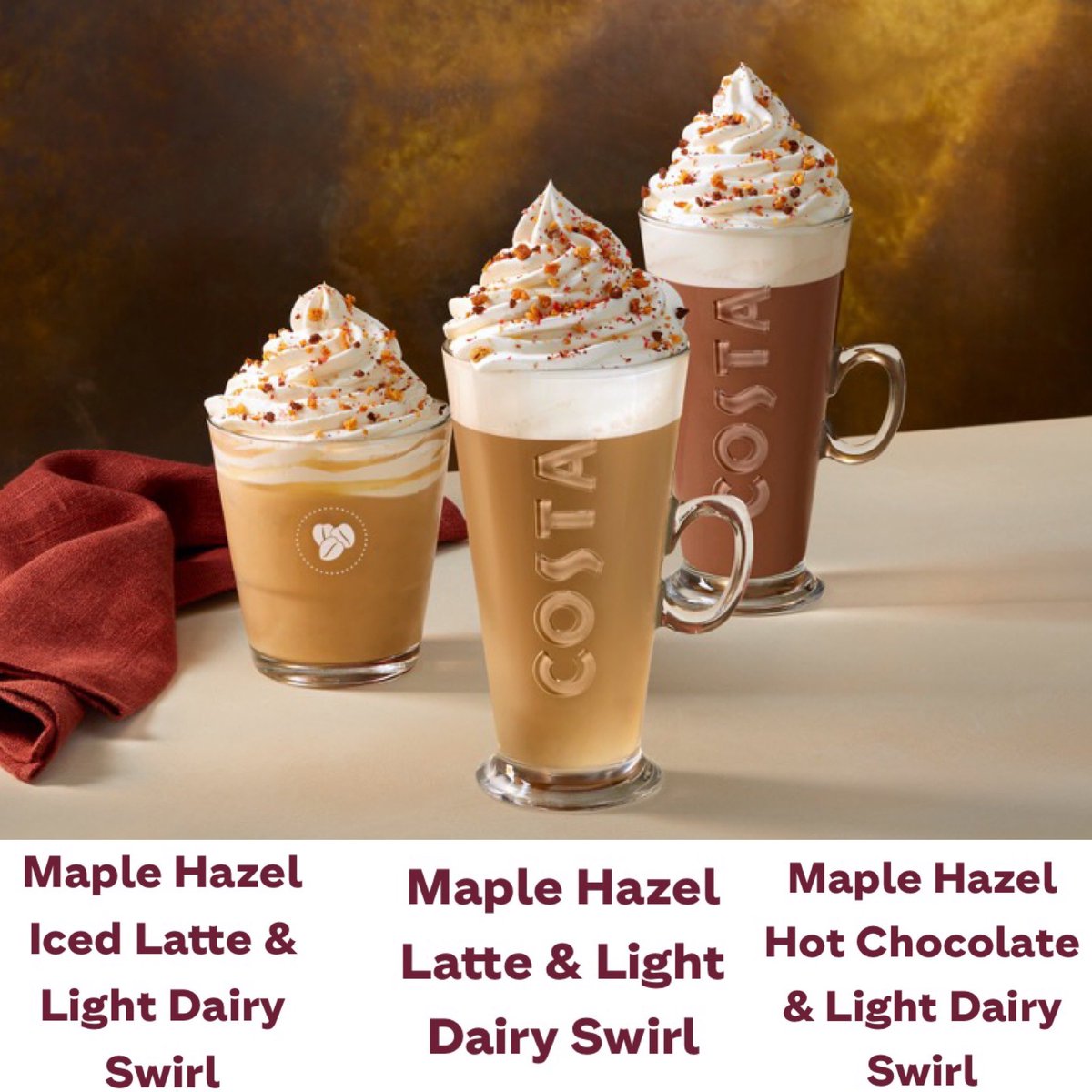 All_Things_New_'s tweet photo. Costaโs Maple Hazel Autumn Range is here! ๐๐ @CostaCoffee #costacoffee #costa #coffee #autumn #maplehazel #maple #wellthisisnew https://t.co/KgXPuuRdMc