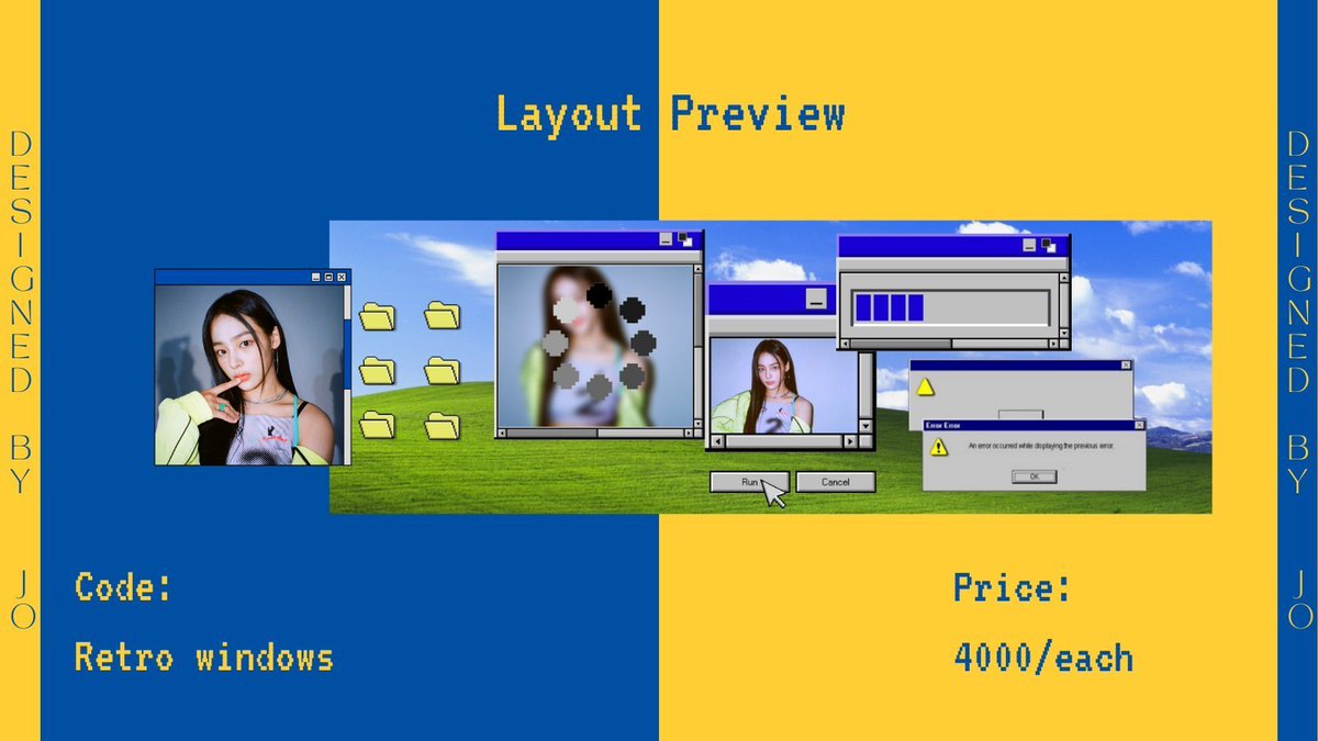 Help rt? Thank you!

Hari ini open! Asik! Aku bawa lagi layout newjeans windows retro cuma 4k aja.

Minji sama Hanni udah sold yah, jadi yuk dihabisin! Bisa cek pict kedua untuk lihat detailnya sebelum DM. Thank youu. 🐻🐻

#zonauang #zonajajan