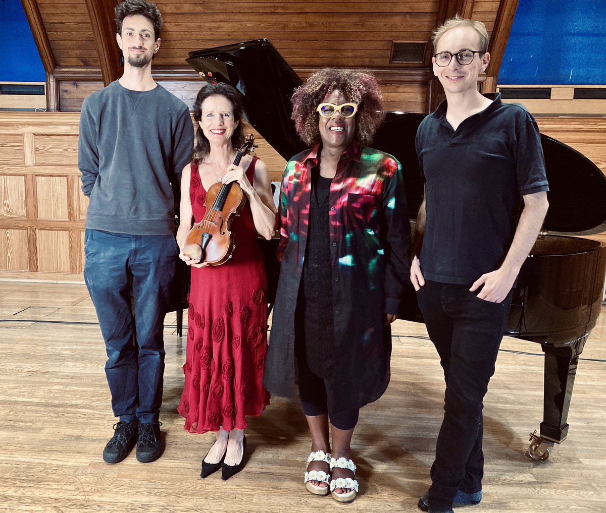 Such a great day recording @ErrollynWallen’s piece #SojournerTruth with her, which I commissioned @RVW_Trust, for my next album plus a film, coming soon! Huge thanks @adaqkhan @_MattBelcher @RCMLondon