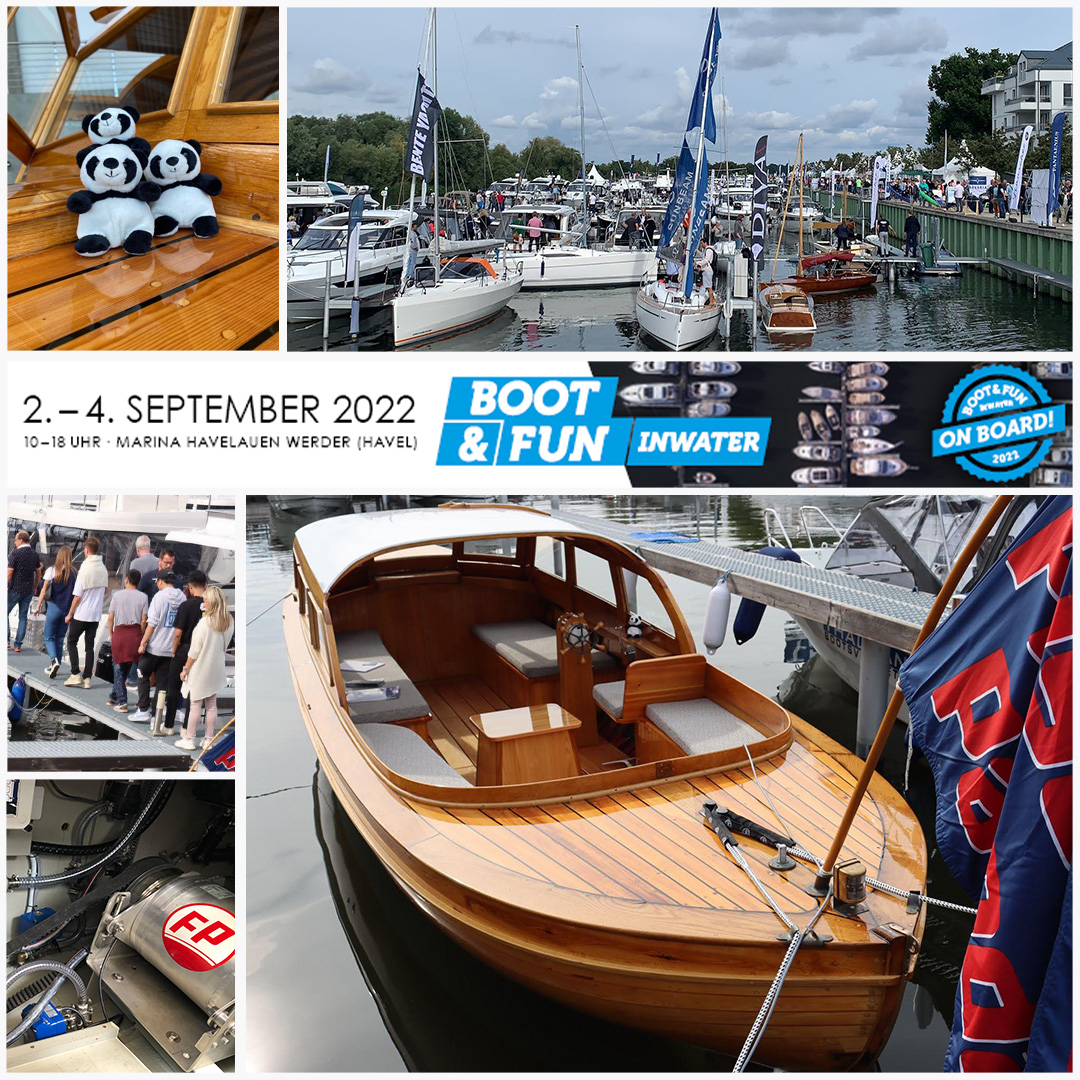 #teamfischerpanda is setting up our stand in Werder near Berlin today. #bootundfuninwater starts tomorrow! Please come along and meet us at our booth 190p and learn more about our marine generators and electric motors. #boatshow #werder