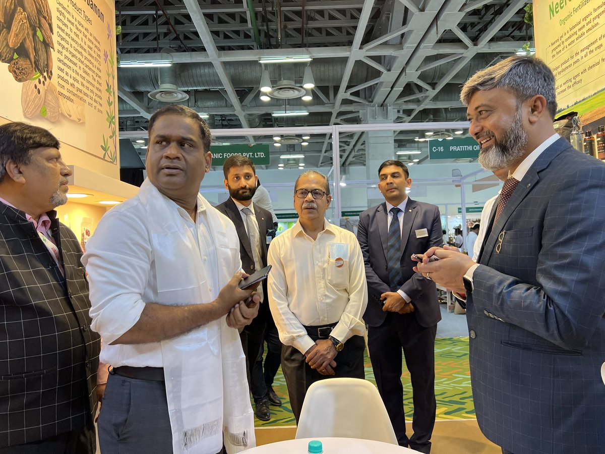 sifco_ltd's tweet photo. Today our stall @biofachind inaugurated by Dr. M. Angamuthu, IAS, Chairman @APEDADOC Mr. @mayanksiparihar, COO @sifco_ltd was present &amp; welcome chief guest. We are committed 2 provide best of organic solutions coming directly from #Sikkim,the only organic state of India.@IFFCO_PR https://t.co/ySrAPJeJq8