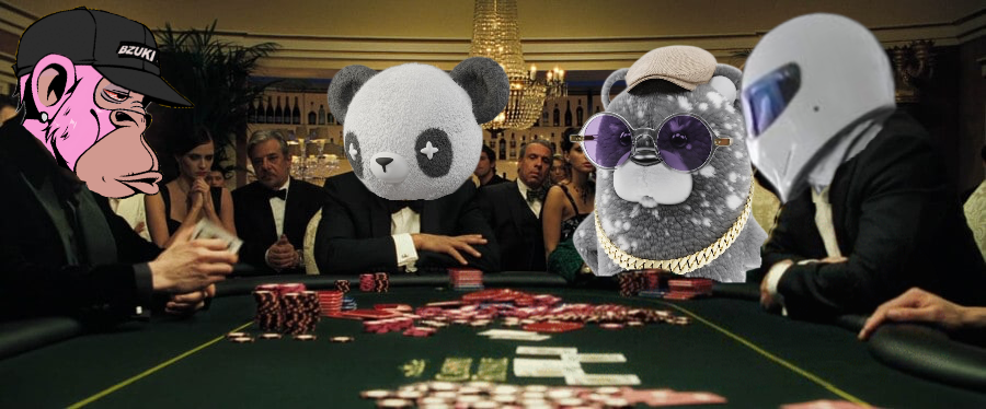 ♥️♣️♦️♠️ Poker Tournament ♠️ ♦️ ♣️ ♥️

<a href="/PourKokoNFT/">Magic Glove</a> x <a href="/BoredZuki/">BZUKI a.k.a. BoredZUKI</a> x <a href="/reactor_motors/">Reactor Motors</a> x <a href="/RealFluffyFucks/">Fluffy F*cks</a> 

🗓️ Date: This Saturday, 2:30PM UTC
🏆 Prizes: Free NFT's &amp; WL Spots

Join our Discord server for more info on how to enter 👉 discord.gg/YTTq3qh2a6