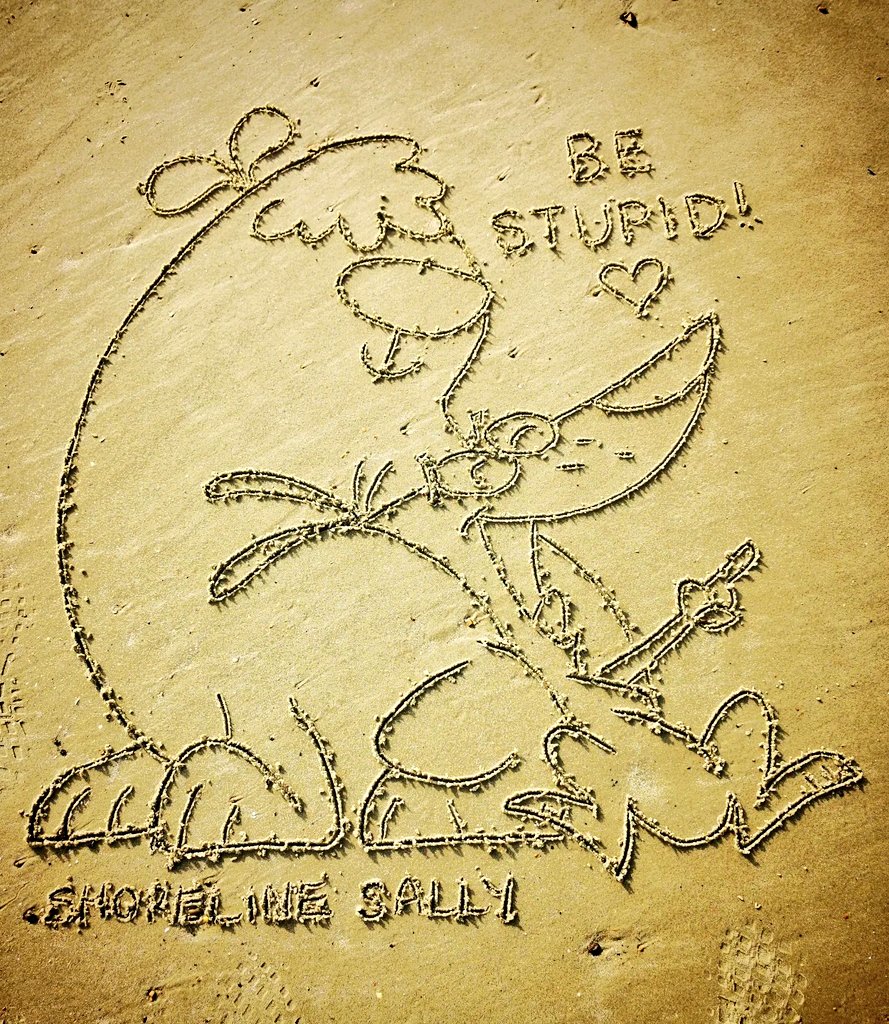 DigiDaughter's tweet photo. Be Stupid 🐶🐕 #2stupiddogs #dogs #donovancook #englishsheepdogold #daschund #hannabarbera #bradgarrett
💛 #Covid2022 #Lockdown2021 #morale #VitaminSea 🌊🌊🌊 #DuneToons #Lockdown2020 #comics #cartoons ✍️ #SandBanksy #shorelinesally Character No.1672-3 https://t.co/DzBZY8Fgum