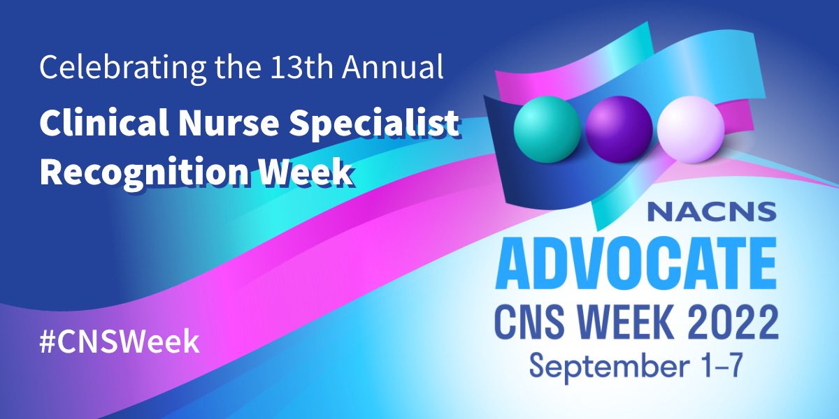 FayeAri's tweet photo. Happy #CNSWeek! September 1–7 is dedicated to the nearly 90,000 Clinical Nurse Specialists in North America. If you’re proud to be a #CNS, celebrate with @nacns &amp; spread the word! Special shout-out to the CNS team @MSKCancerCenter https://t.co/2pl0fLSzrp