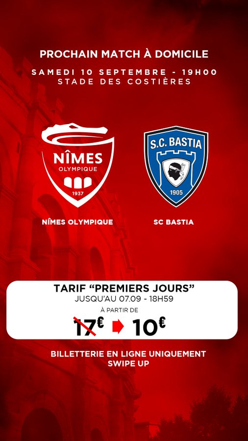 8e journée de Ligue 2 BKT : Nîmes Olympique – SC Bastia FbkWCTLWIAA_smb?format=jpg&name=900x900