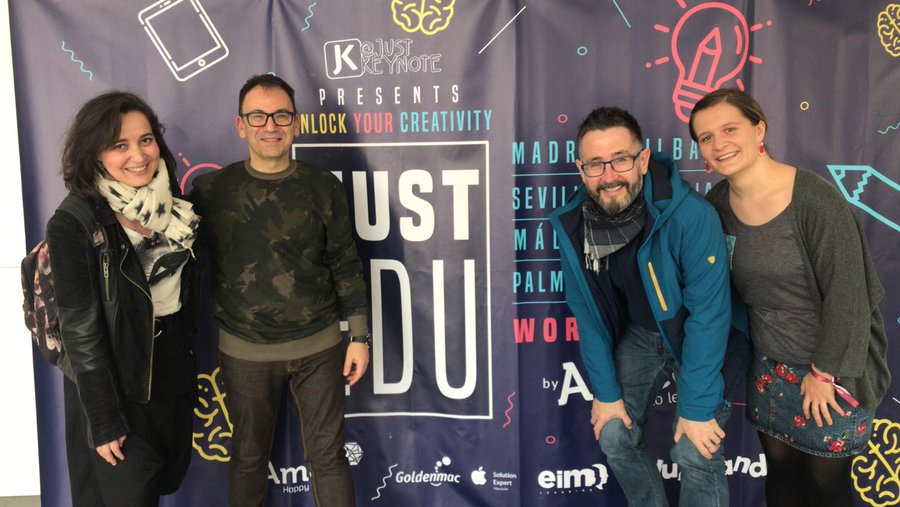 Tangram_LS's tweet photo. #Recuerdo del workshop del grupo de profes de @ciamariaz con @lepetitpan @justkeynote   @GoldenmacEDU @EIMlearning @EduZland #JustEdu 2020 https://t.co/9wgB6A2FQm