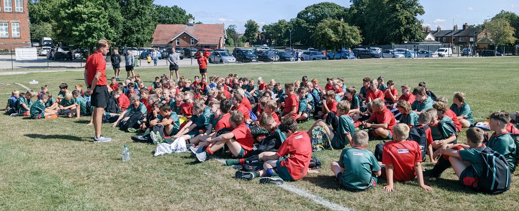 SandbachSport's tweet photo. A brilliant PE Transition Day today! 

In its 9th year of taking place!

Great to see so many new Year 7 students in school before their 'official' start next week. 

Year 7 rugby starts after school on first day - Tuesday 6th September.

#GetInvolved #CommittedToSchoolSportAndPE https://t.co/hQBJT6gkMG
