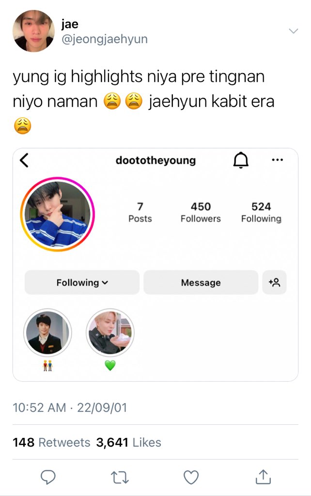 1989ryota's tweet photo. dating a fanboy; 
ps: not my fanboy 
        — #jaedo #dojae mini au 

kung saan jae rants about the struggles(?) of dating a fanboy. https://t.co/kIToSFbSct