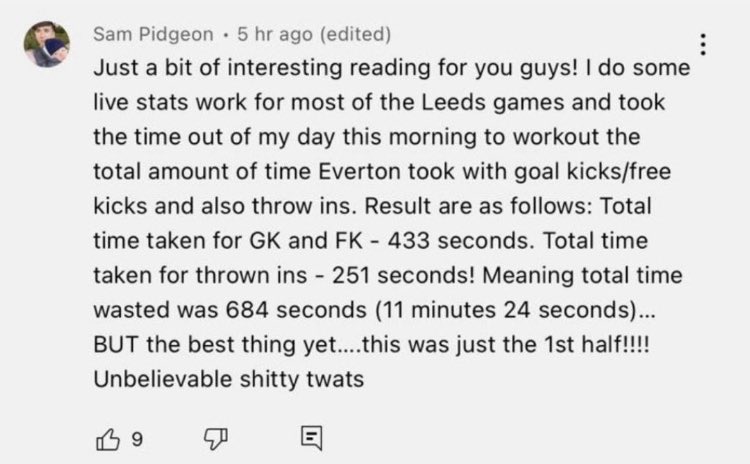 <a href="/BBCMOTD/">Match of the Day</a> They don’t show MOTD this stat