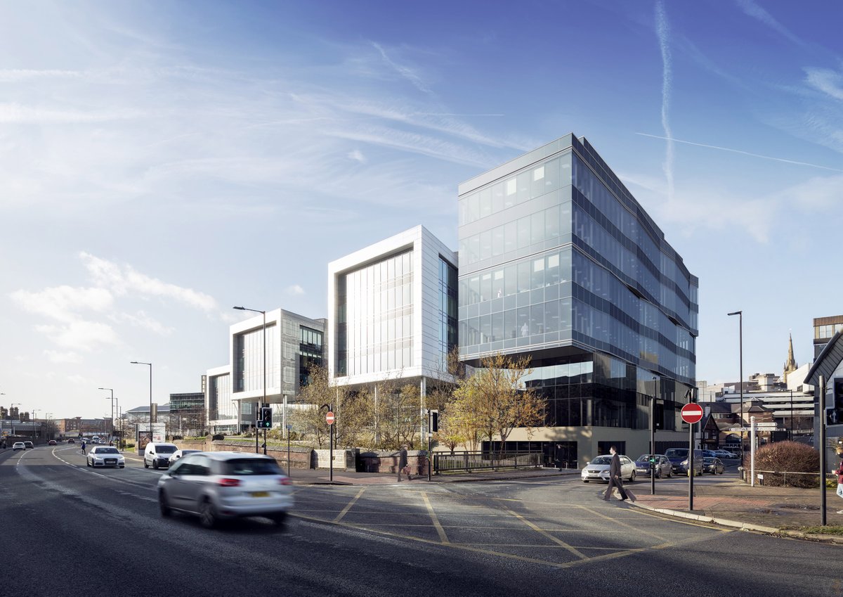 BTGroup's tweet photo. We’re opening a new building in the heart of Sheffield as part of our Better Workplace Programme! 

Kitted out with the latest technologies and collaborative workspaces, this new building will support around 1,000 of our colleagues.

https://t.co/5Y6b3OtZ8y https://t.co/30lY21Rskr
