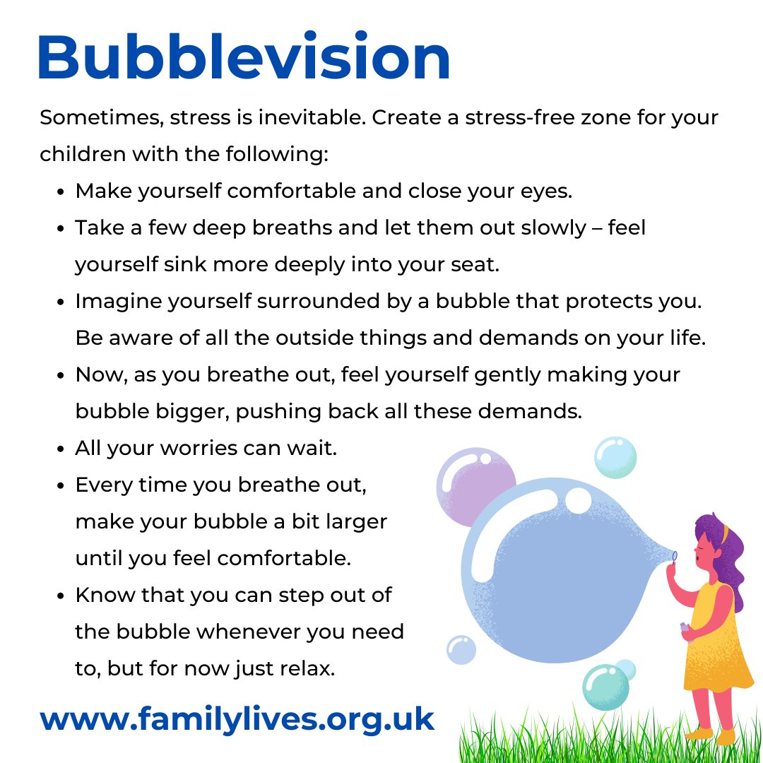 Coram_FL's tweet photo. If your child is feeling overwhelmed - Help them create a stress-free zone and use the bubblevision technique! https://t.co/XYPYQuUXDc #Bubblevision #Wellbeing https://t.co/6wUHIpwnxE