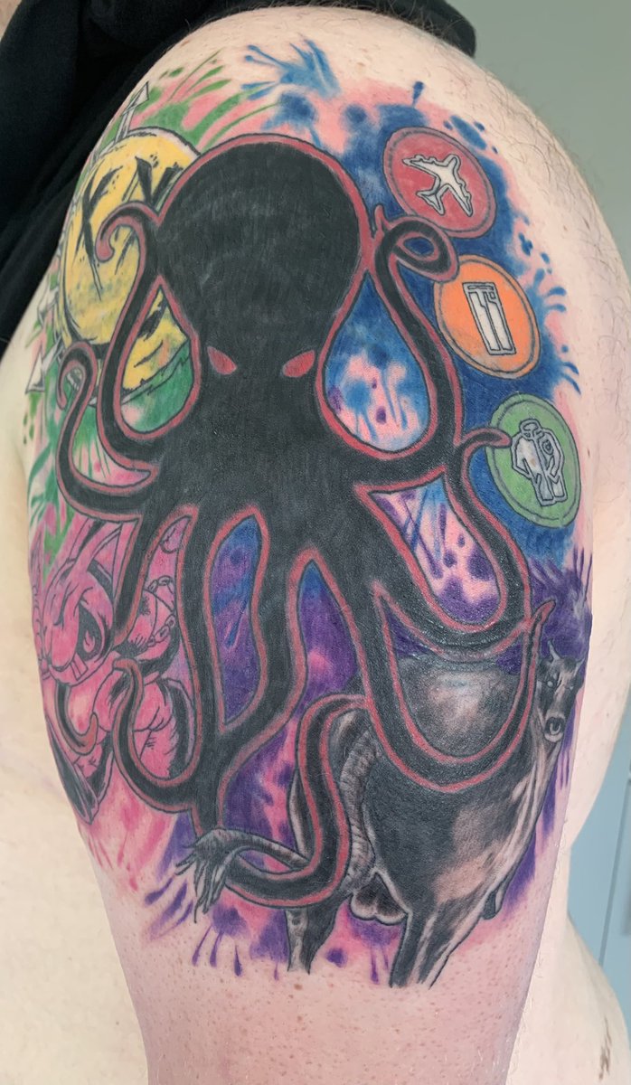 raniranstead's tweet photo. @markhoppus thanks for choosing the octopus, helped cover up a mistake and thanks for theme tune to me life 😃 https://t.co/p1fgeRSCgQ