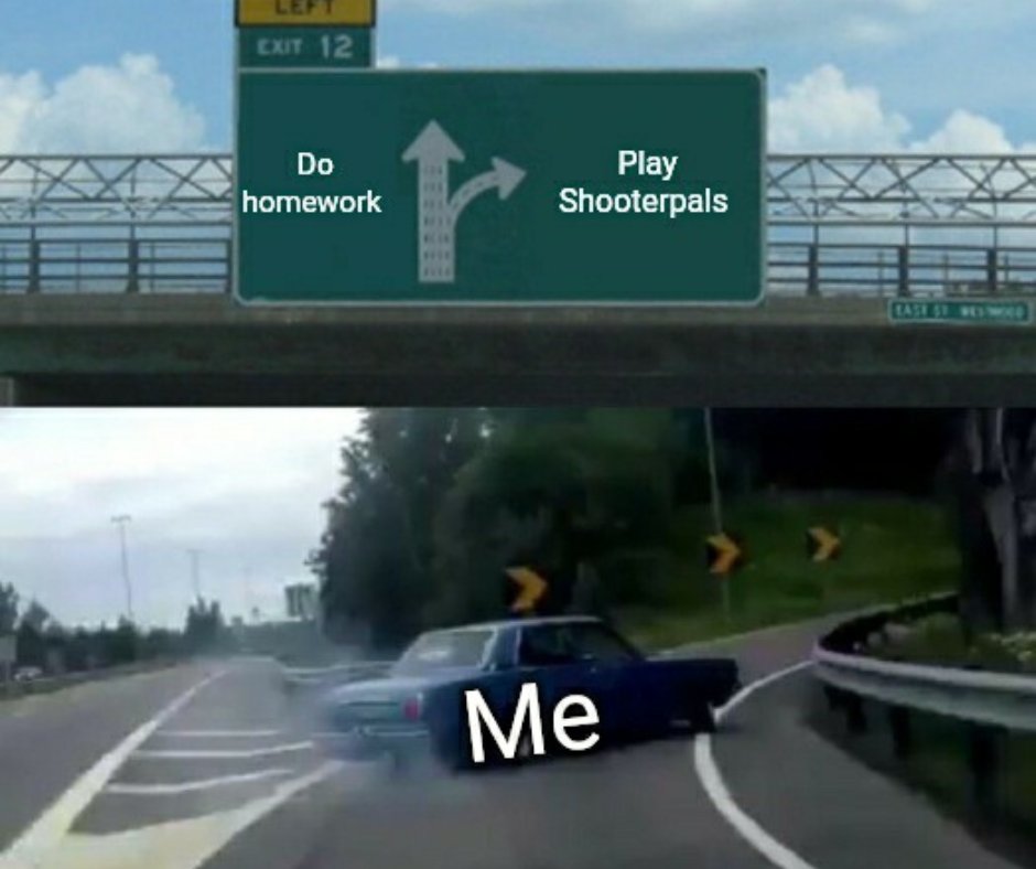 ShooterPalsNFT's tweet photo. I'll just do my homework after playing then 😌 😅
$CHIPS
#happythursday #onlinegames #bestgameever #prestige #everyone #memeslol #gamingmeme #games4fun https://t.co/JLu1LEtq77