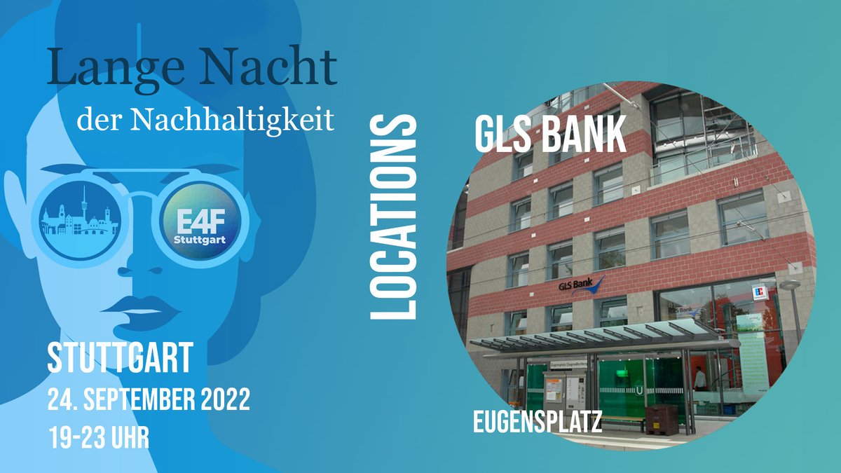 Die <a href="/glsbank/">(Dieser GLS Bank Account ist inaktiv!)</a> darf bei der #LangenNachtderNachhaltigkeit nicht fehlen, daher freut sie sich auf Euren Besuch am 24.09.22. Dort könnt ihr schon um 17 Uhr an der „Gutes-Geld-Tour“ teilnehmen - Mehr Infos: lndn-stuttgart.de

#LNDN22 #Stuttgart #SDG